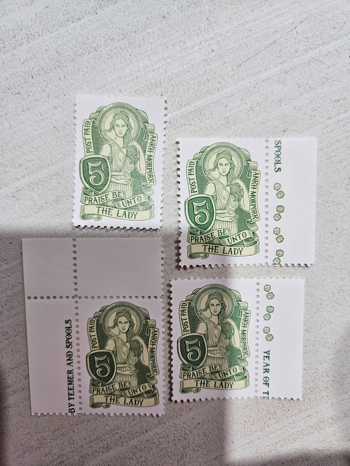 DISCWORLD Stamps G All new.
