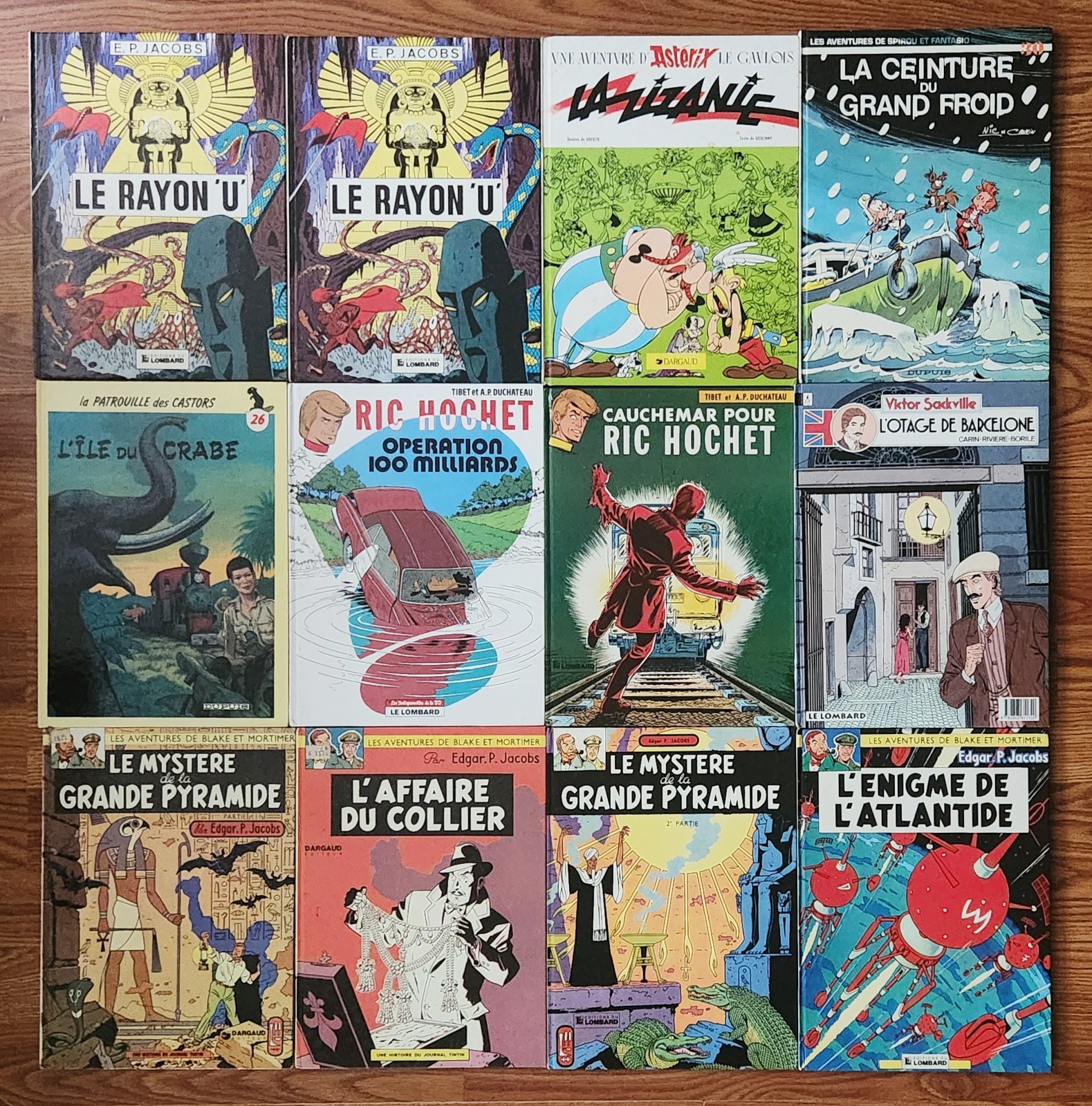 LOT OF 12 LES AVENTURES DE BLAKE ET MORTIMER & MORE BELGIUM FRENCH HARDCOVERS