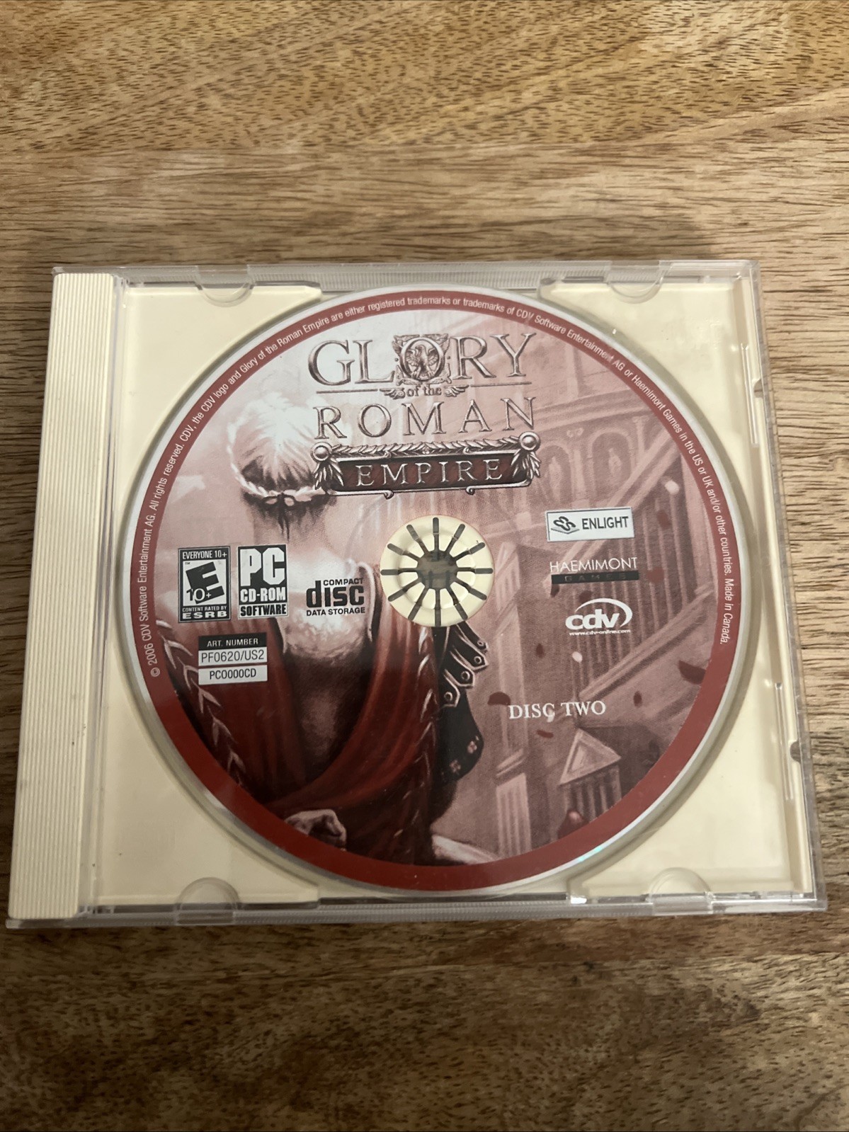 Glory Of The Roman Empire Pc Cd-Rom E-Everyone (Replacement Disc 2 Only)