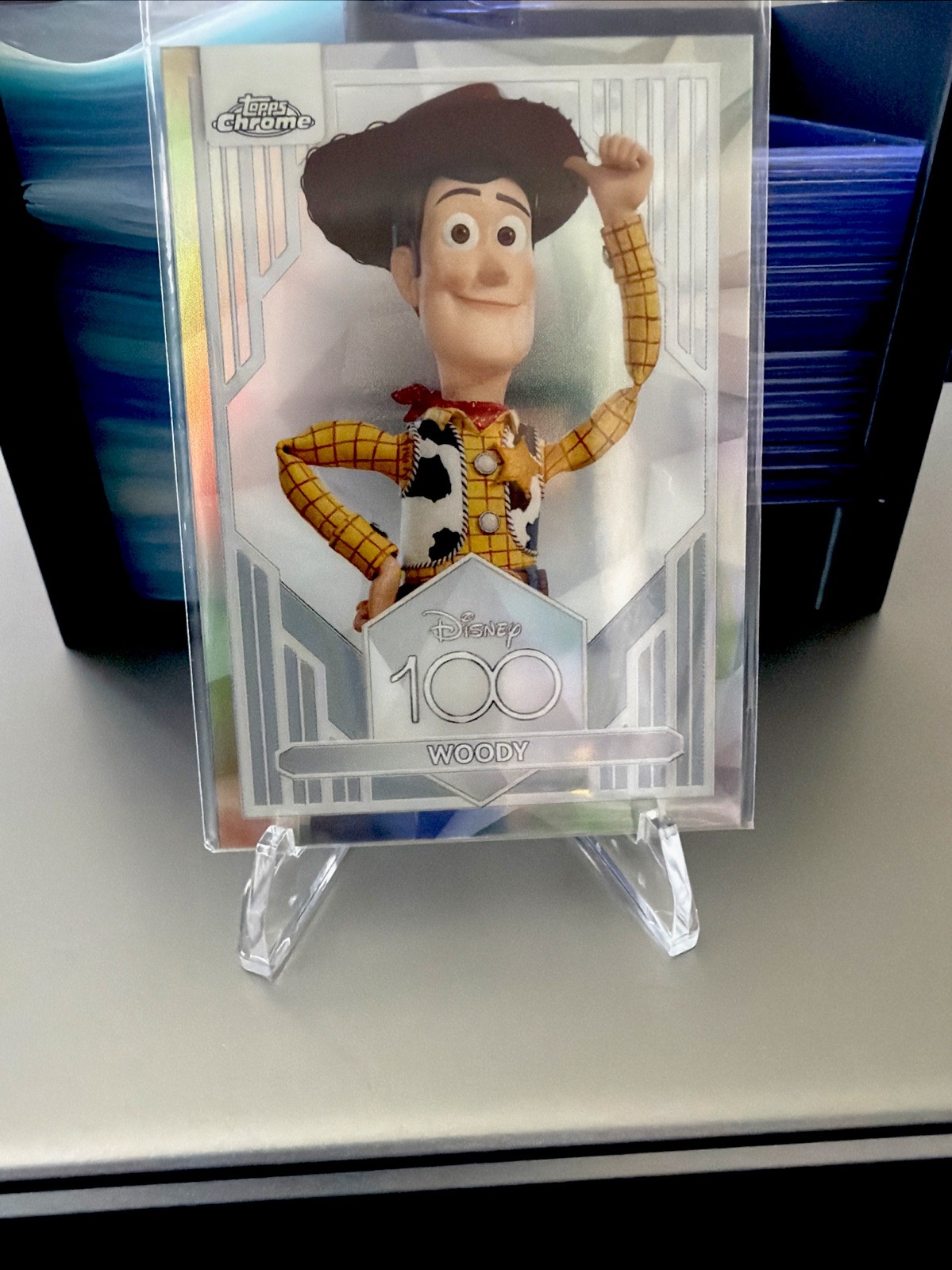2023 Topps Chrome Disney 100 Woody #83 Refractor