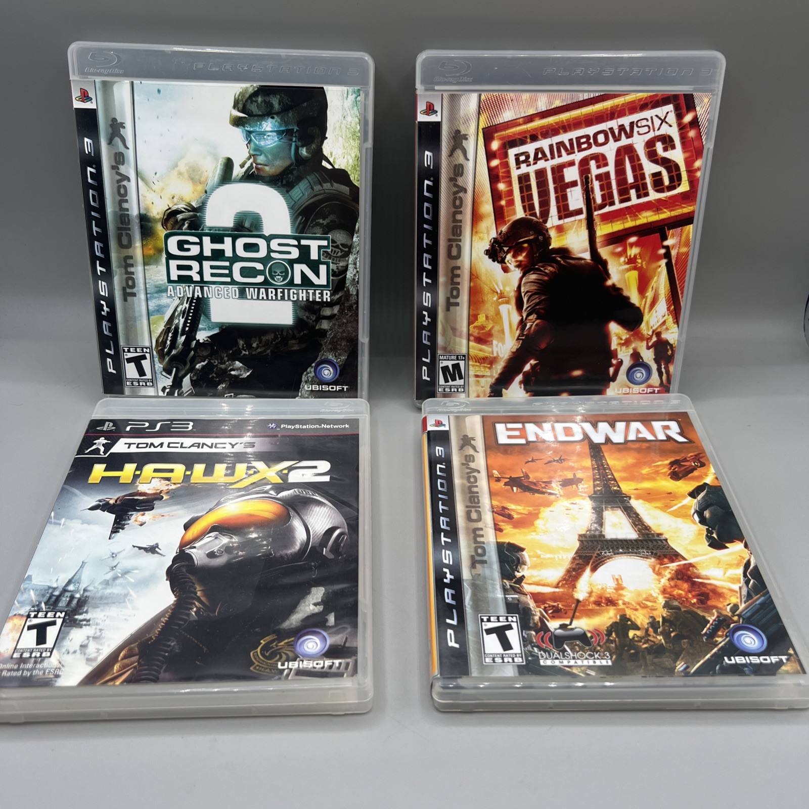 Tom Clancy's Endwar Rainbow Six Vegas Hawx 2 Ghost Recon 2 Playstation 3 PS3