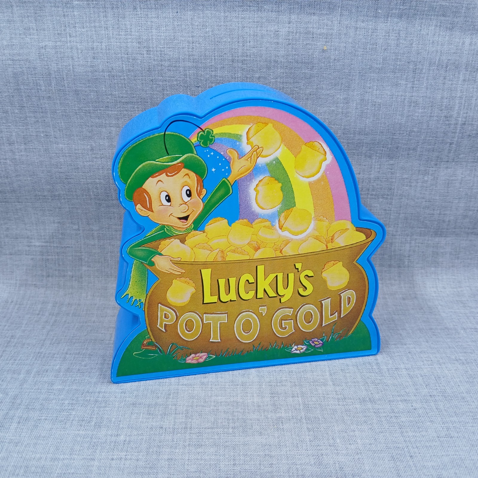 Vintage Lucky Charms Lucky\'s Pot O\' Gold Plastic Bank