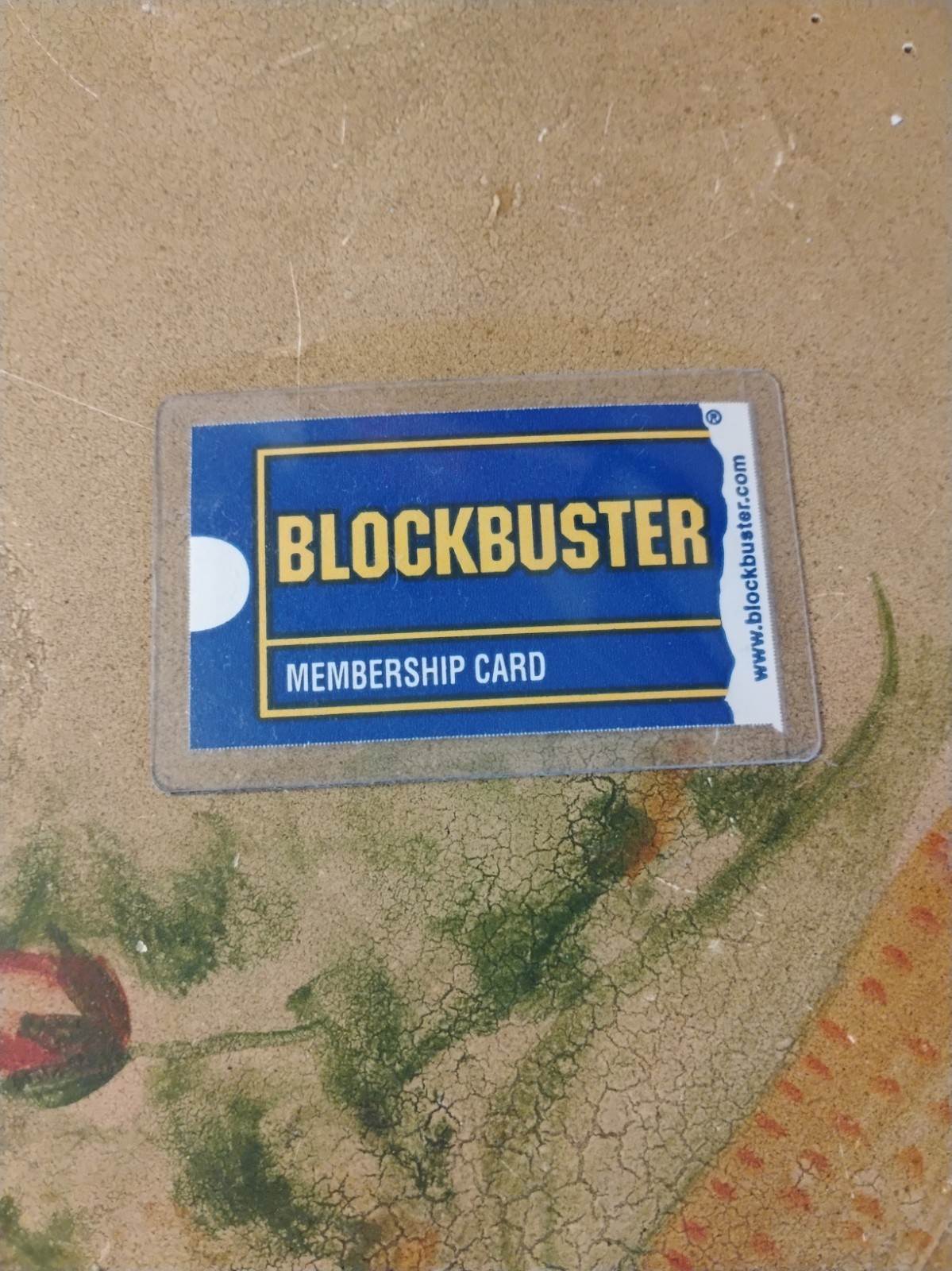 Vtg Original Blockbuster Membership Card Laminated Plus Movie Gallery