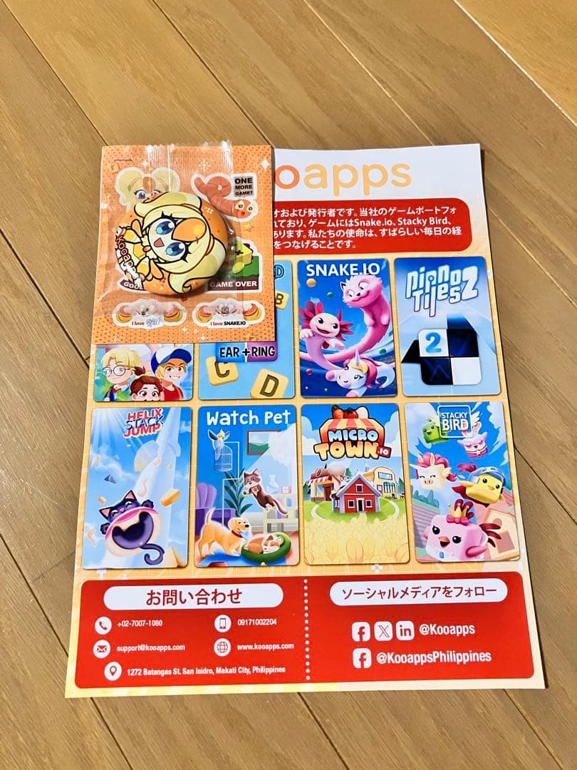 TGS2026 Visitor BonusKooapps Promotional giveaway Set Can Badge Sticker