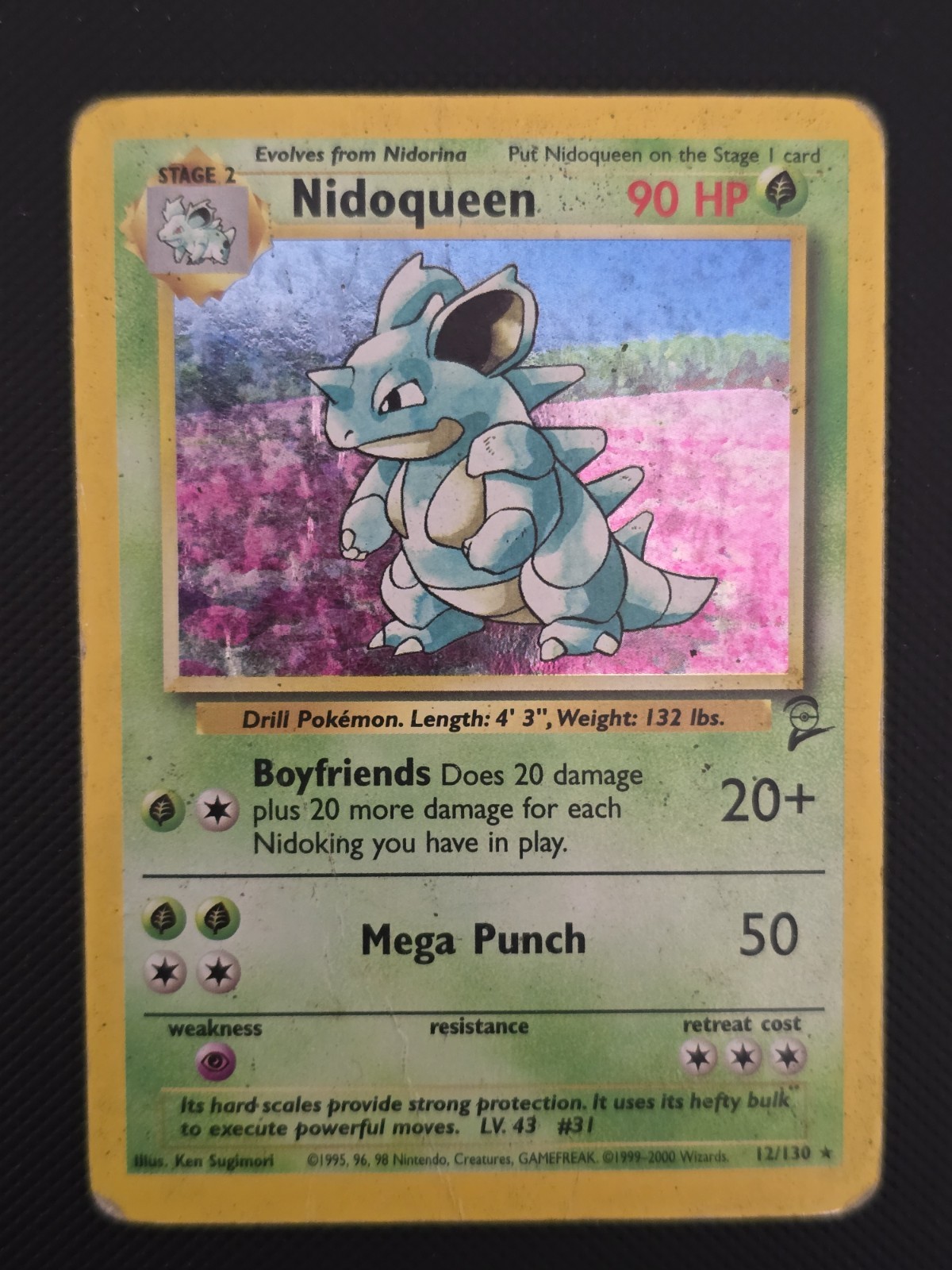 Nidoqueen 012/130 Base Set 2 Holo