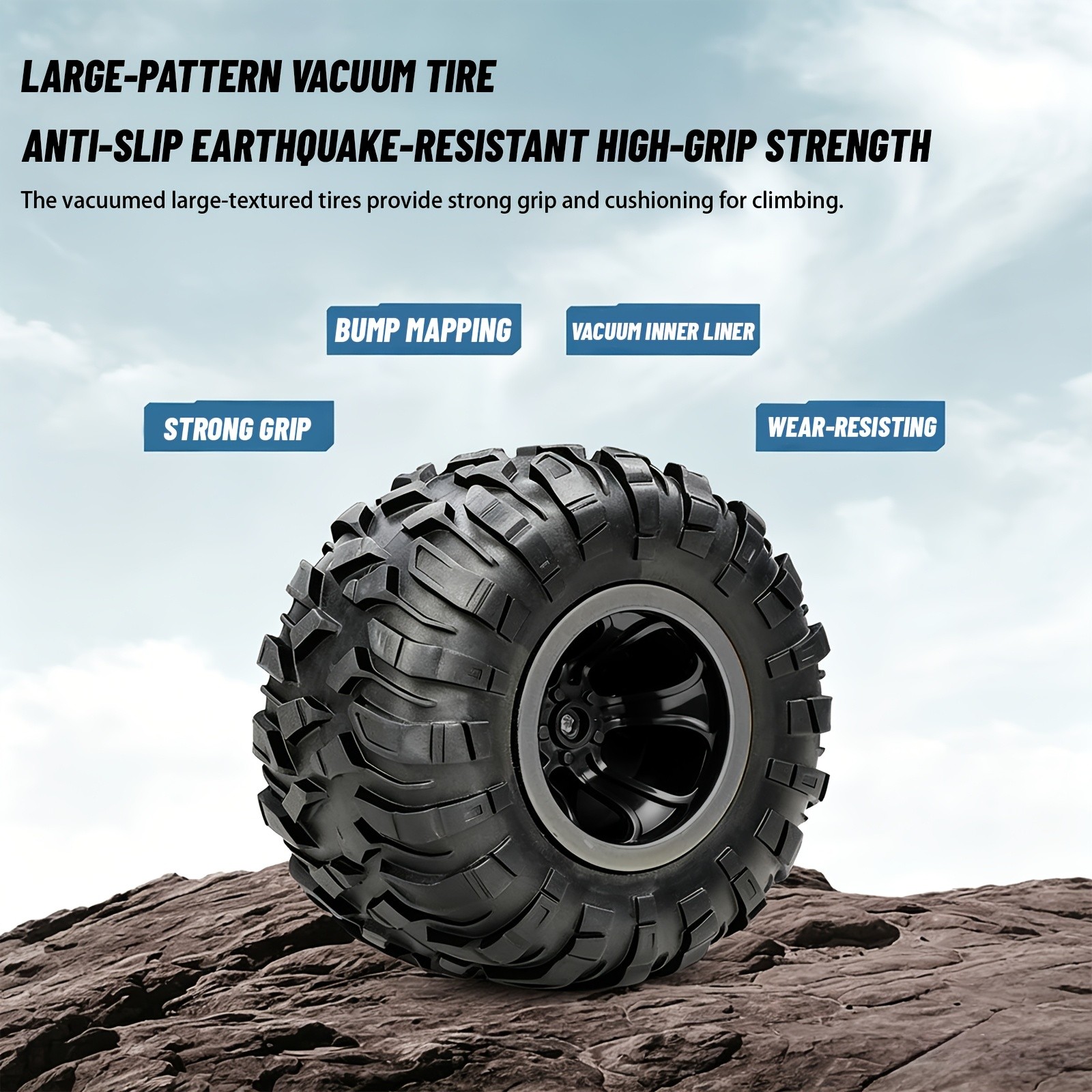 4WD High-Speed RC Truck with Remote Control - 40KM/H Off-Road Motor Car, All-Ter