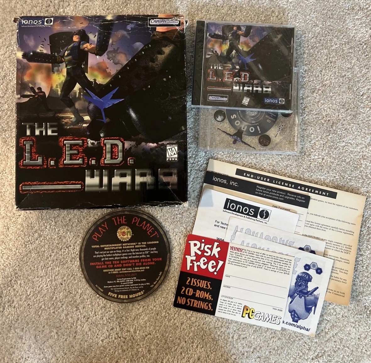 The L.E.D. Wars PC Strategy Game (Larian, 1997) ionos -Jewel Case is SEALED NEW