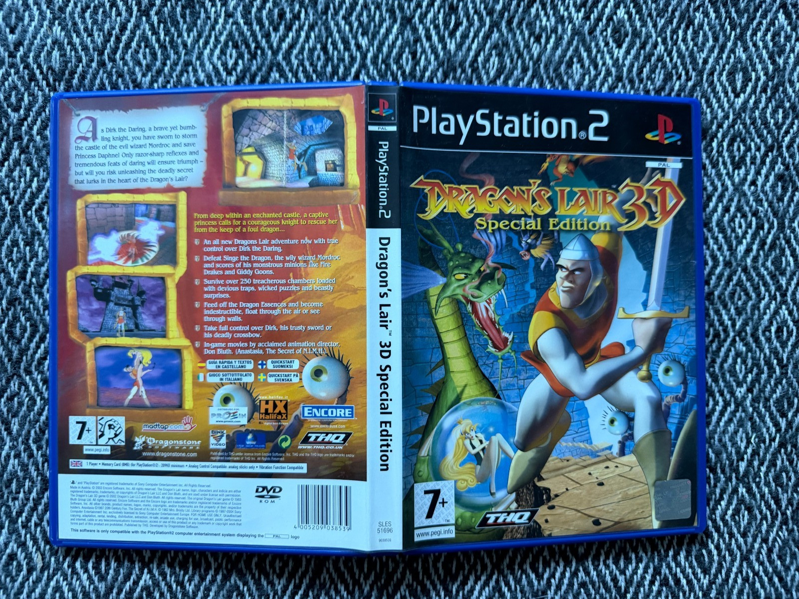 ps2 Dragons Lair 3D : Special Edition Game PAL EXCLUSIVE RELEASE PLS READ DESC
