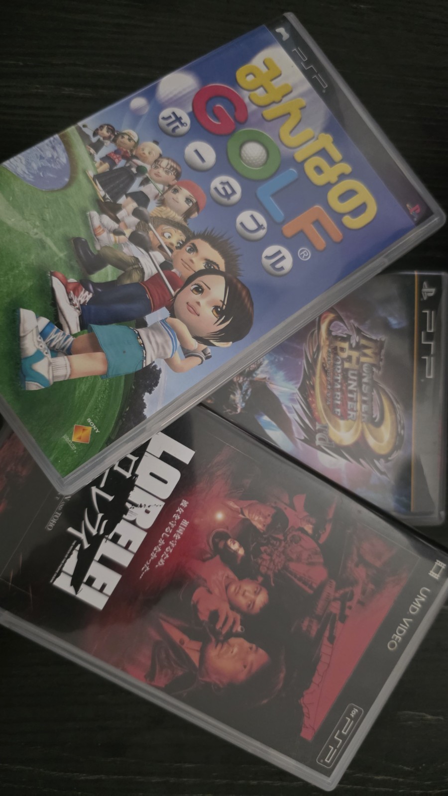 PSP Japanese Lot – Minna no Golf Portable + Monster Hunter Portable 3rd +...