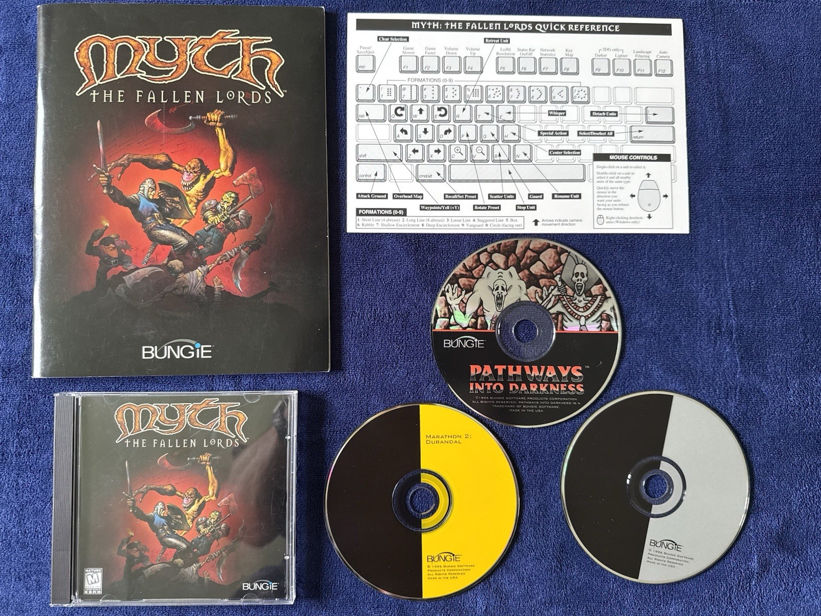 Vintage Mac Bungie Game Lot Pathways Into Darkness Myth Marathon 2 & Infinity