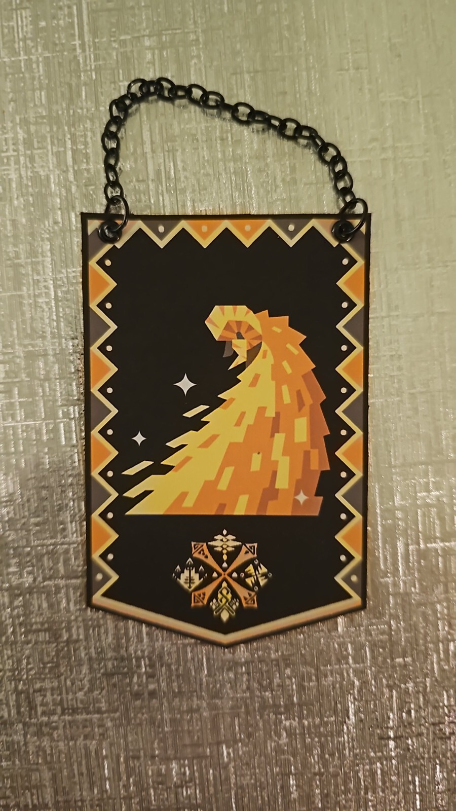 Monster Hunter Elder Dragon Kulve Taroth Custom Made Mini Cloth Banner