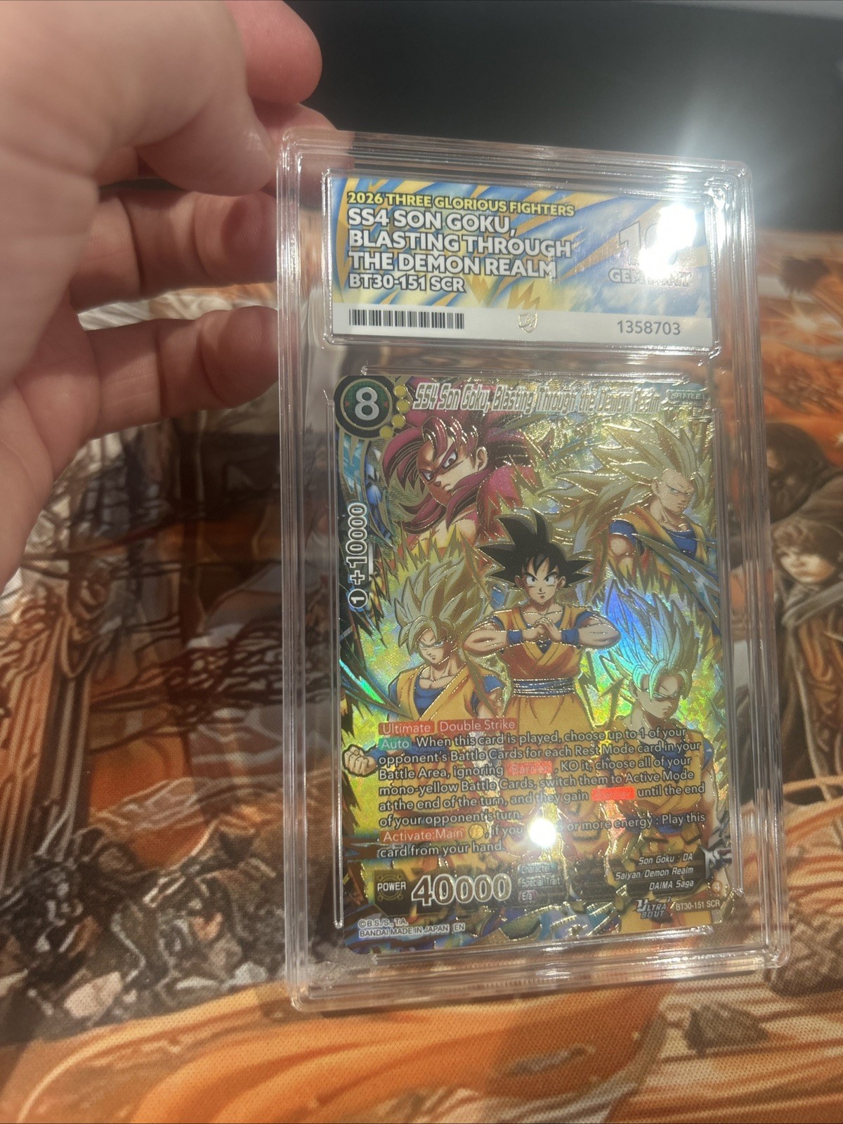 ACE 10 SS4 SON GOKU BLASTING THROUGH DEMON REALM BT30-151 SCR 2026
