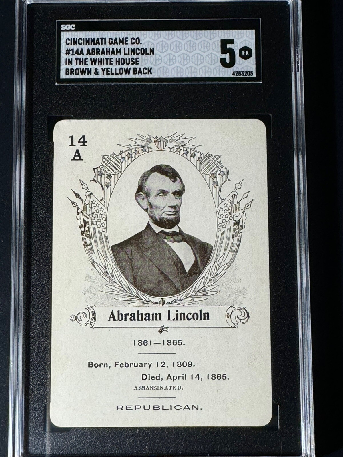 1900-33 Cincinnati Game, President Abraham Lincoln, The White House - SGC 5