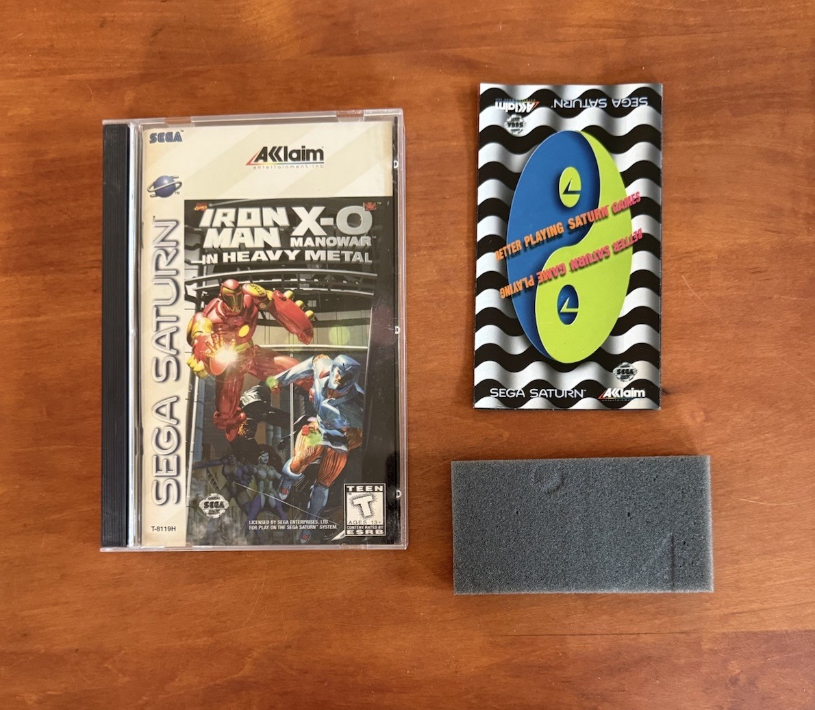 Iron Man / XO Manowar in Heavy Metal (Sega Saturn) Excellent CIB w/ Reg & Insert