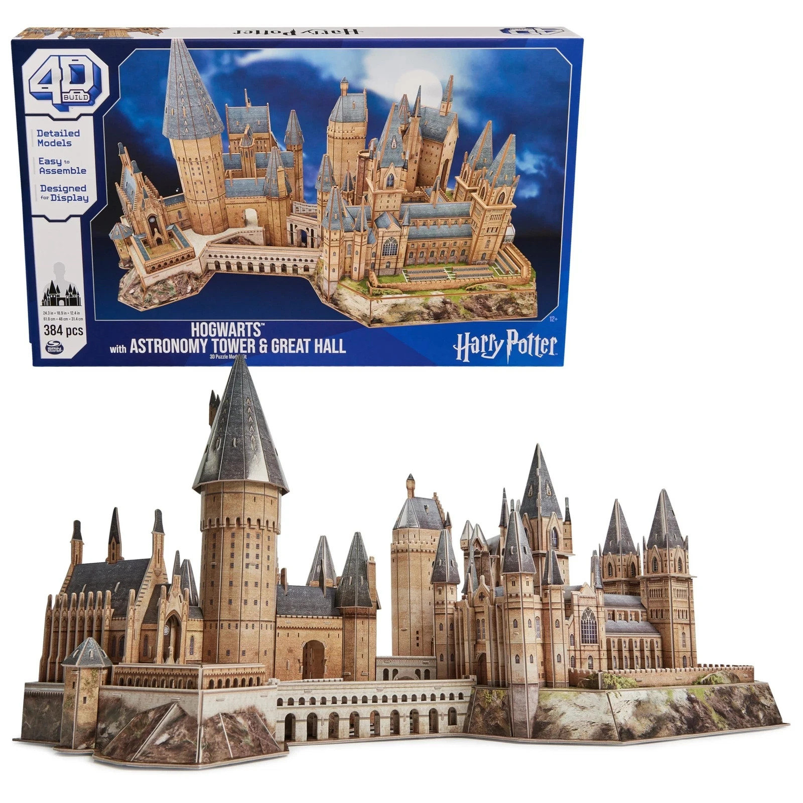 4D Build, Harry Potter Deluxe Hogwarts Castle with Astronomy Tower & Great Ha...