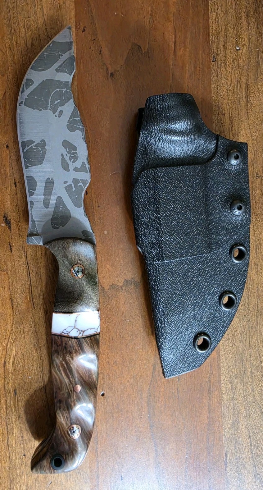 Half Face Blades OG style Full Size Skinner with Kydex   