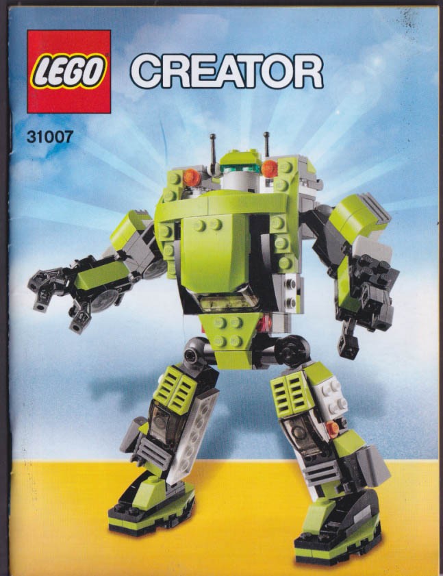 LEGO Instruction Manuals 31007 Power Mech Robot & Armored Truck 2013