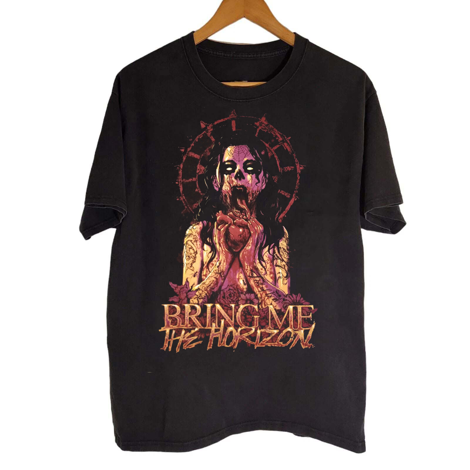 Rare Bring Me The Horizon Band All Over Print T- Shirt All Size S-5XL US037