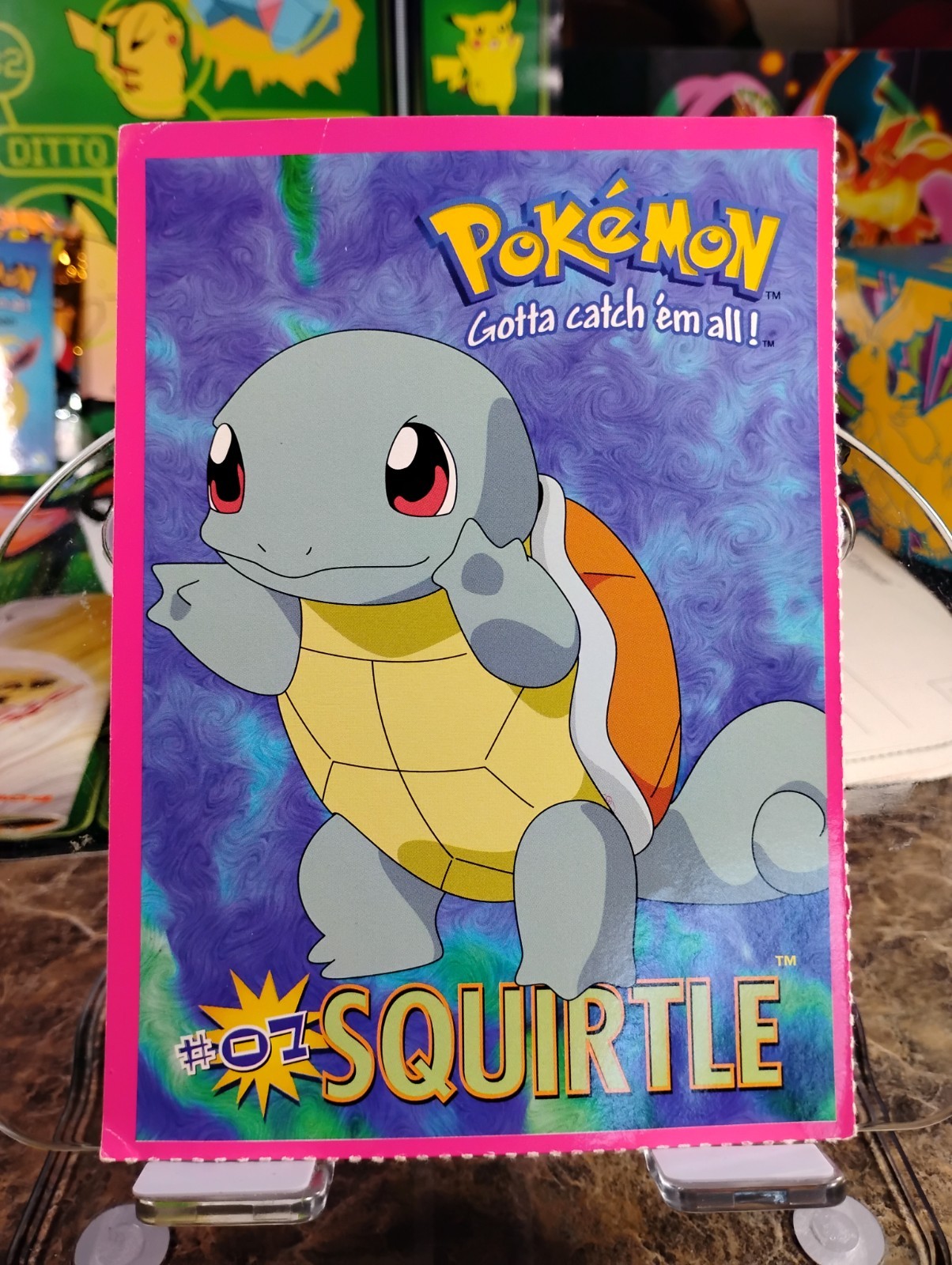 1998 Pokemon Postcard Squirtle #07