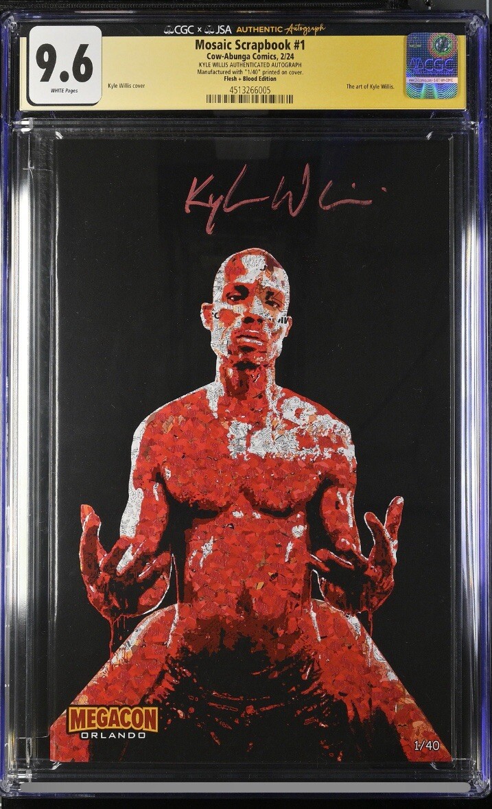 Mosaic ScrapBook #1 DMX Flesh & Blood CGC 9.6 JSA signed Kyle Willis #1/40