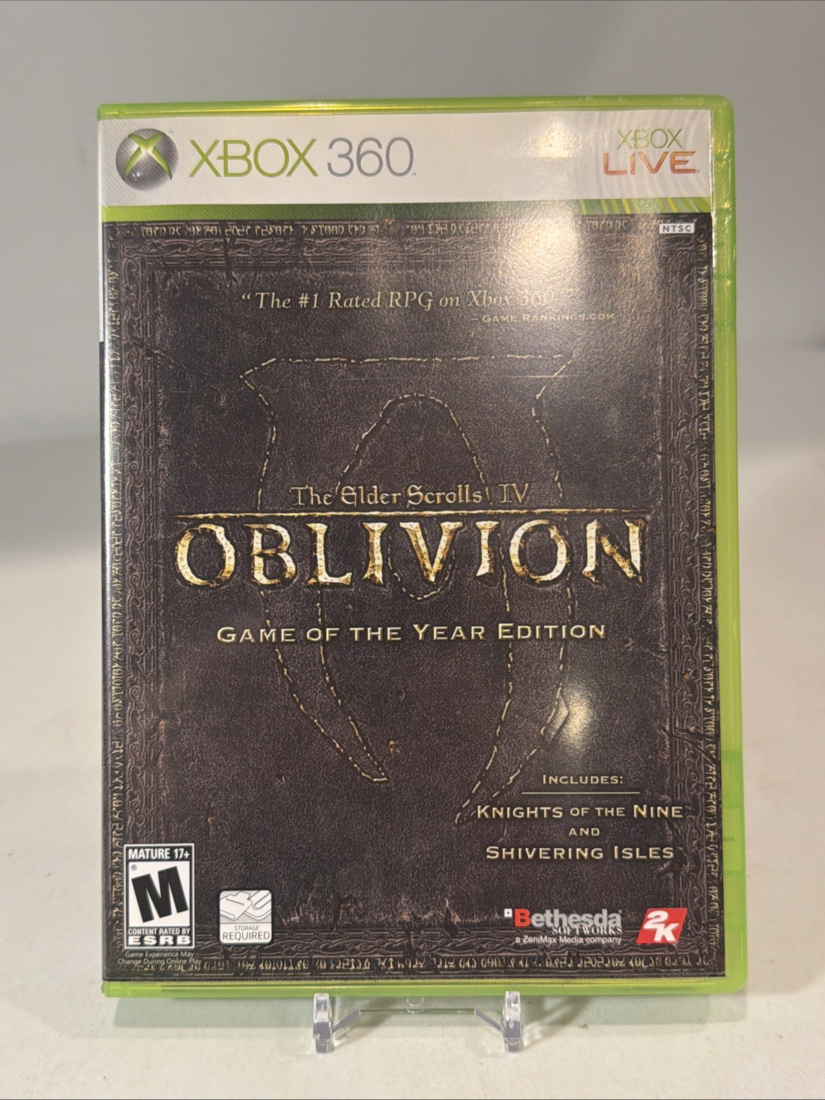 The Elder Scrolls IV Oblivion GOTY Edition Xbox 360 One Complete CIB + Map MINT