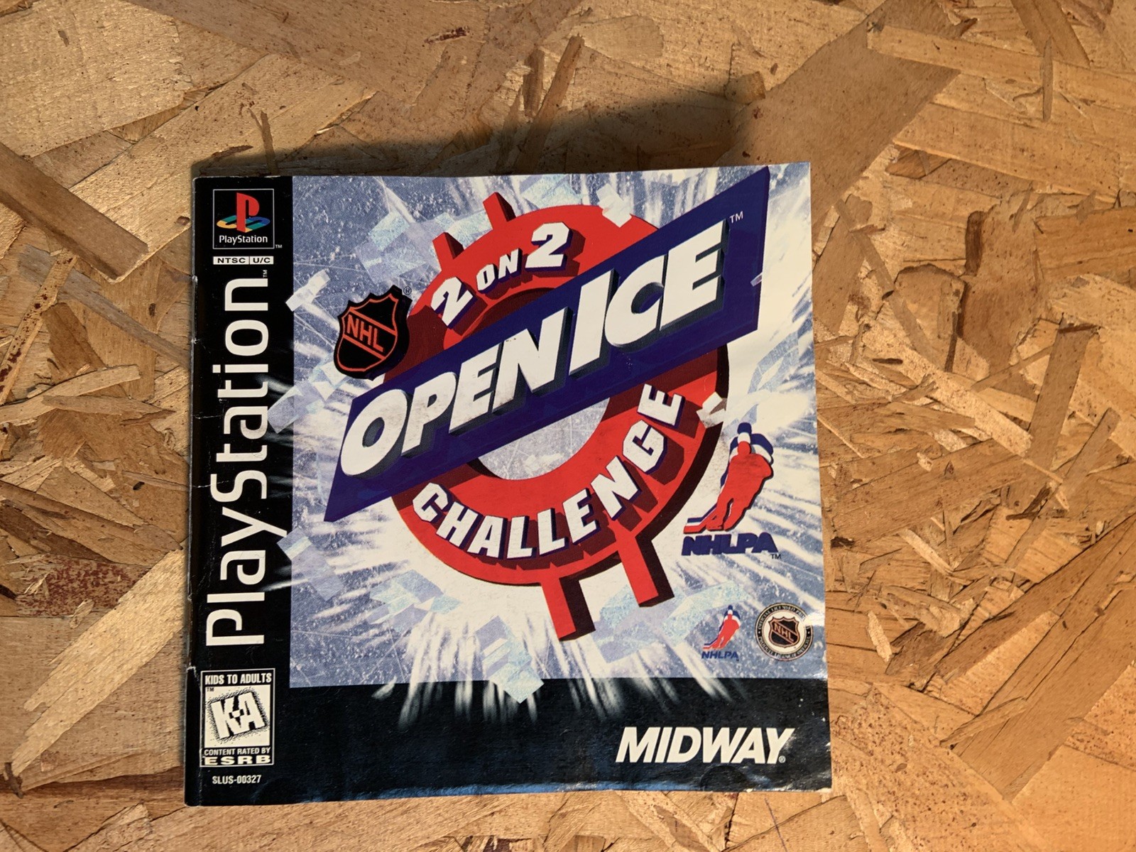 NHL Open Ice 2 On 2 Challenge PS1 RESURFACED DISC SCRATCH FREE TESTED/SEE VIDEO 