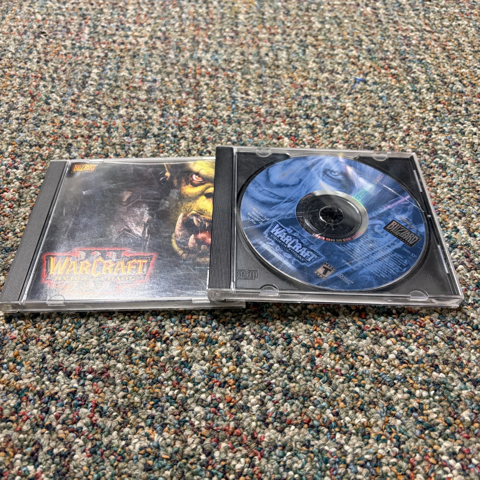 Warcraft III Reign of Chaos and The Frozen Throne Expansion Set PC Mac Blizzard