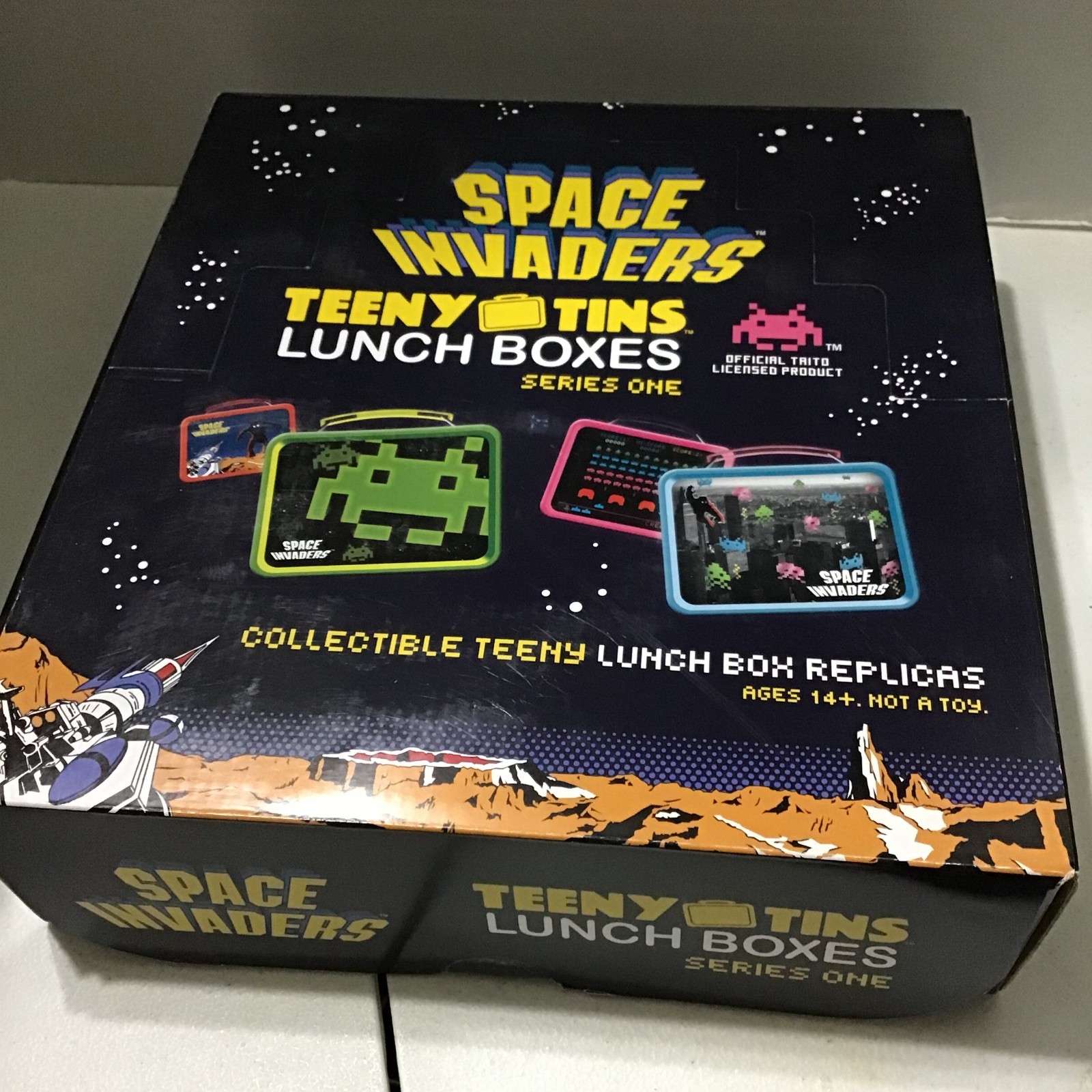 Space Invaders Teeny Tins Lunch Boxes Series One 24 Count Display Case NEW