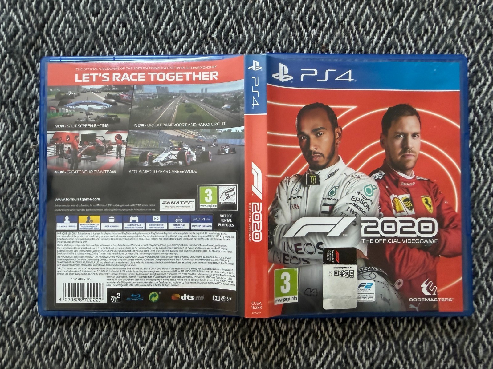 ps4 F1 2020 The Official Video Game Formula 1 One (Works In US) REGION FREE PAL