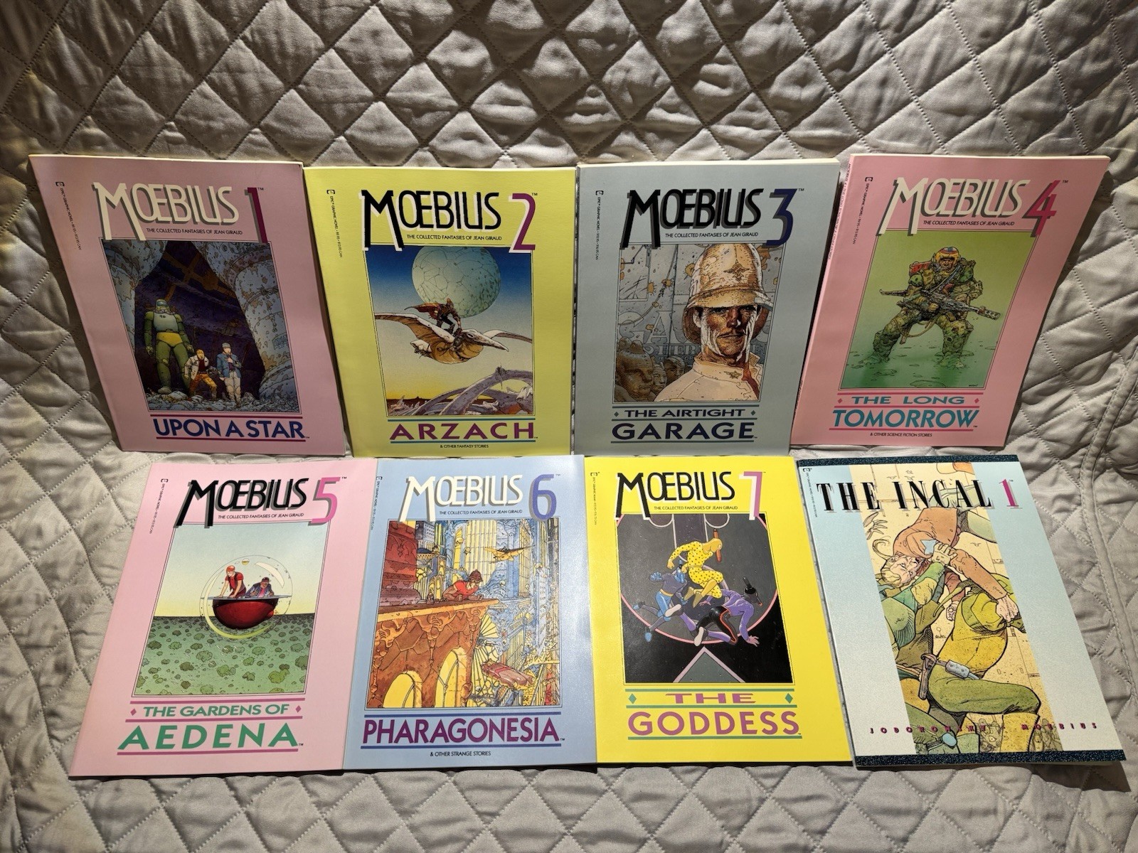 Moebius Collected Fantasies of Jean Giraud 1-2-3-4-5-6-7 and The Incal 1 NM