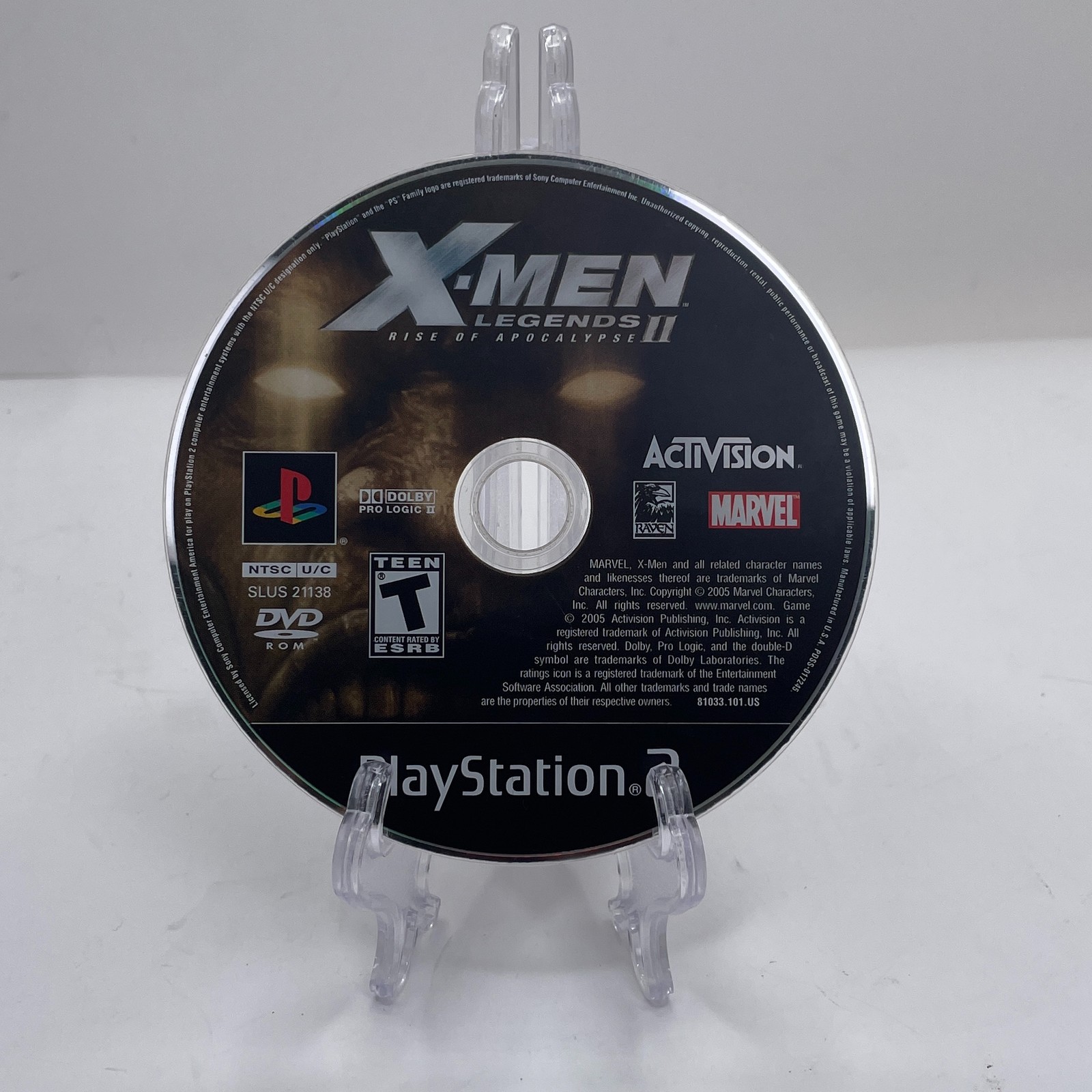 X-Men Legends II 2: Rise of Apocalypse PS2 (Sony PlayStation 2, 2005) Disc Only