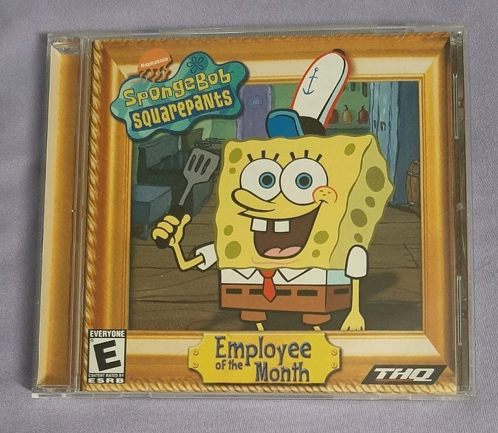 Spongebob Squarepants Employee of the Month CD-ROM PC Game with Manual