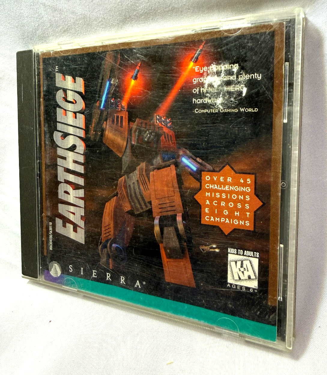 Earthsiege PC CD-ROM Metaltech  Dynamix 1994 Disc And Manual