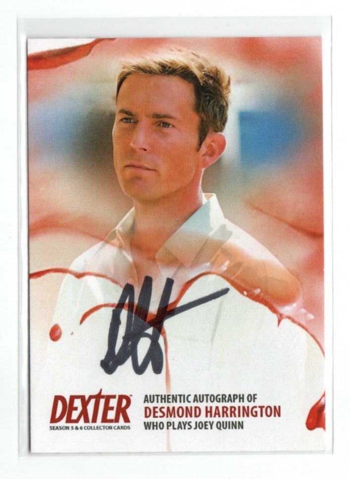 Dexter Season 5 & 6 Autograph Auto Card D5&6-ADH2 Desmond Harrington Joey Quinn