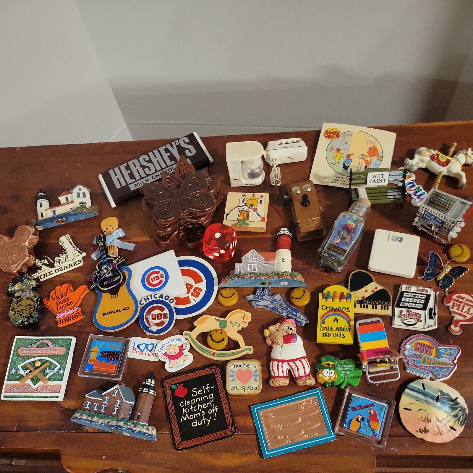 Lot of 50+ Refrigerator Magnets Some Acme Some Rubber Some Travel 