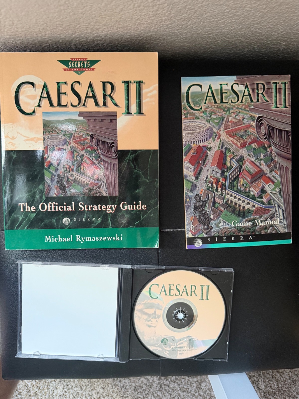 Sierra Caesar II 2 Windows 95 CD PC 1995 Video Game (plus Strategy Guide)