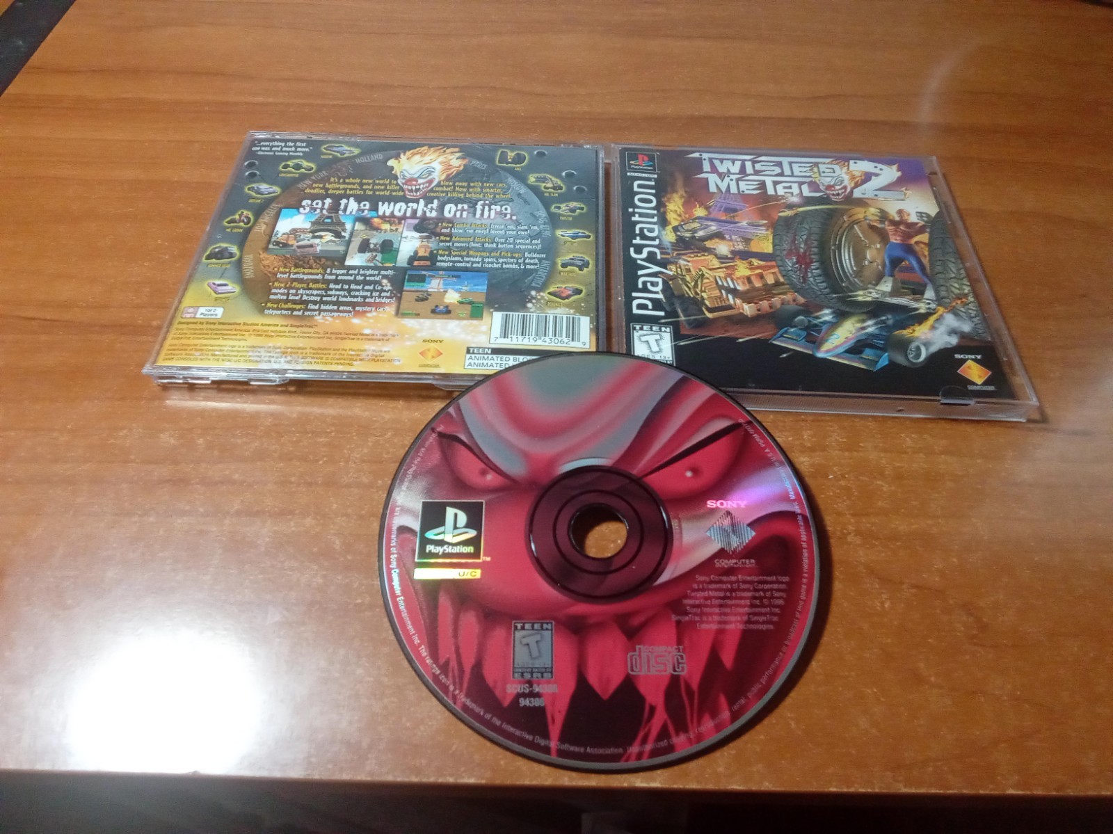 CIB Twisted Metal 2 (Sony PlayStation 1 PS1, 1997) Complete *TESTED*