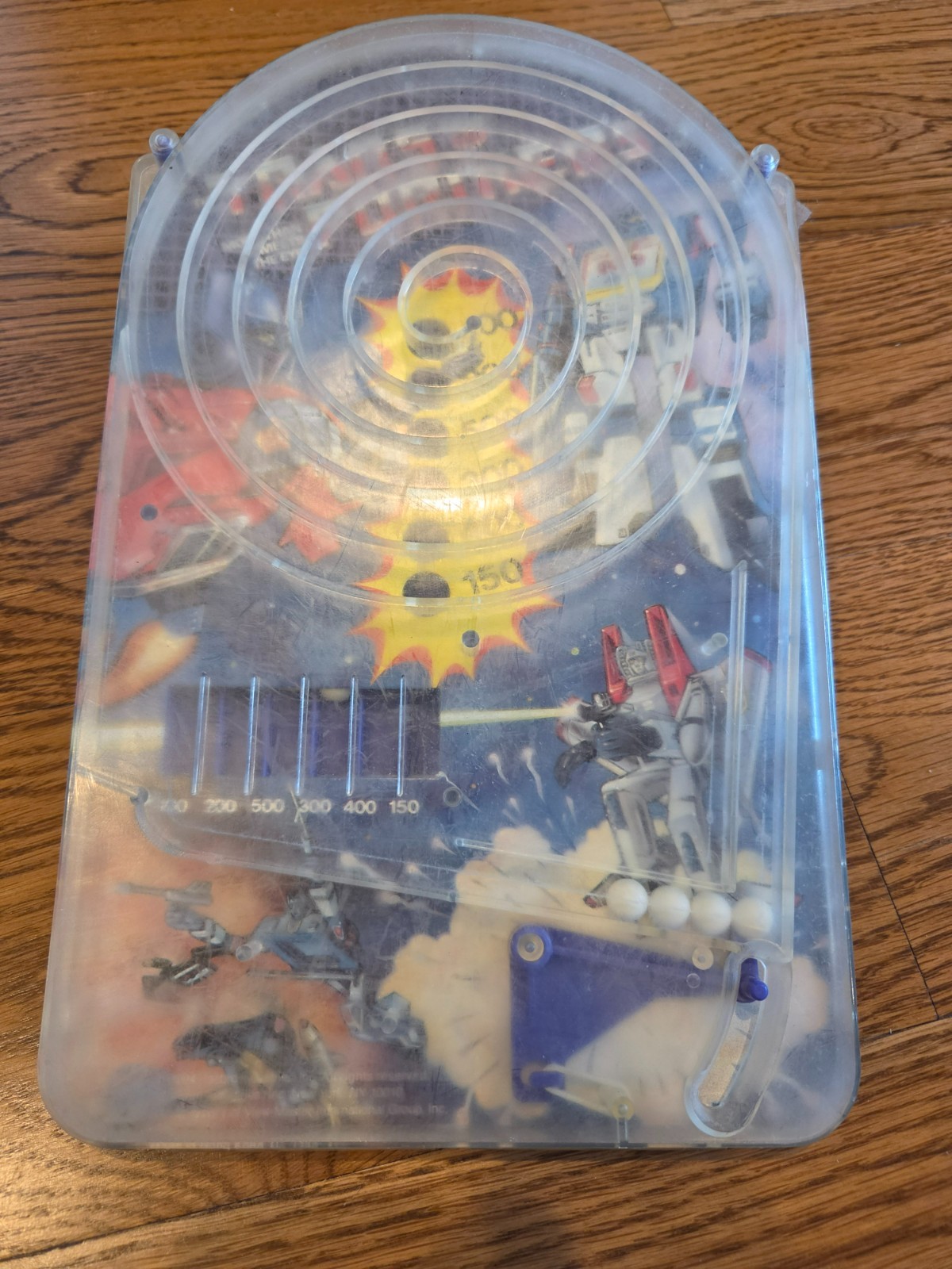 RARE Vintage 1984 Hasbro G1 Transformers Tabletop PINBALL Game Toy Durham Spiral