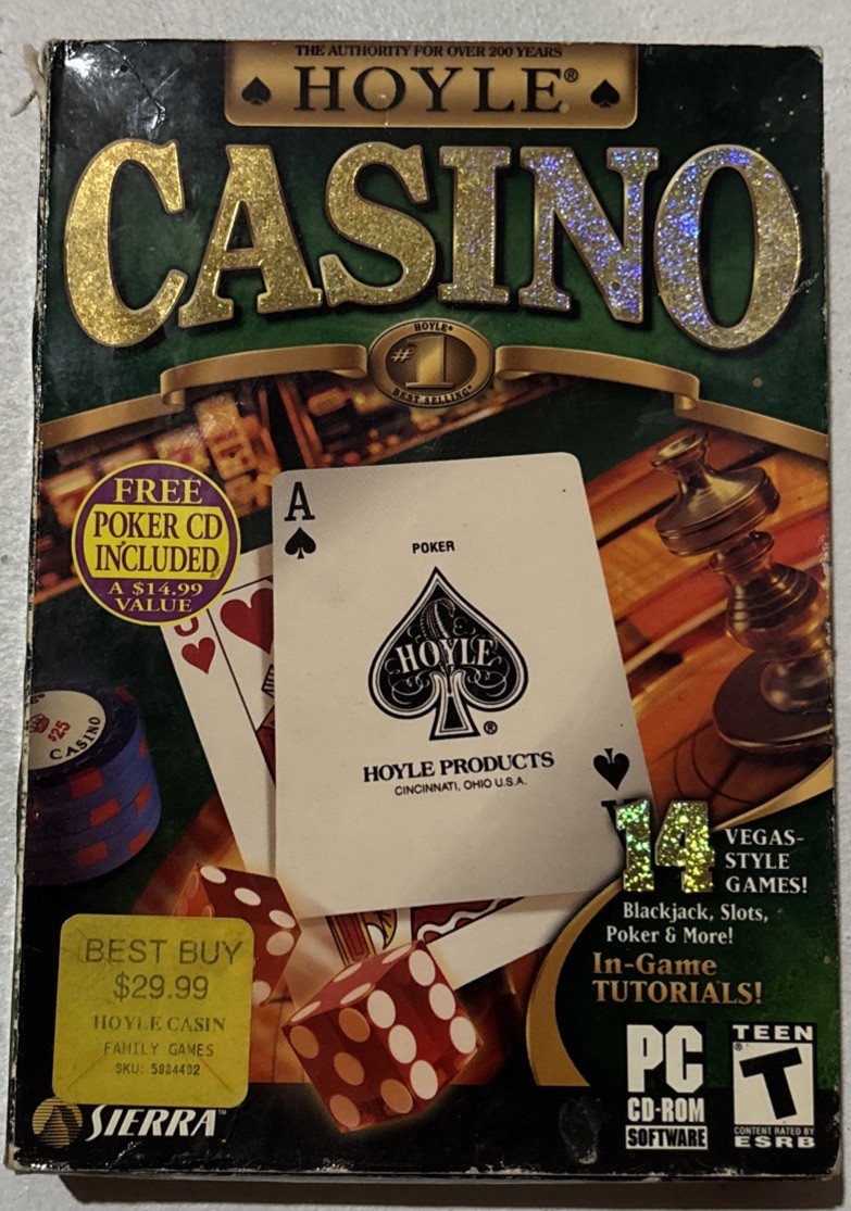 Vintage Hoyle Casino PC Video Game Box Set Sierra Entertainment - Bonus Poker CD