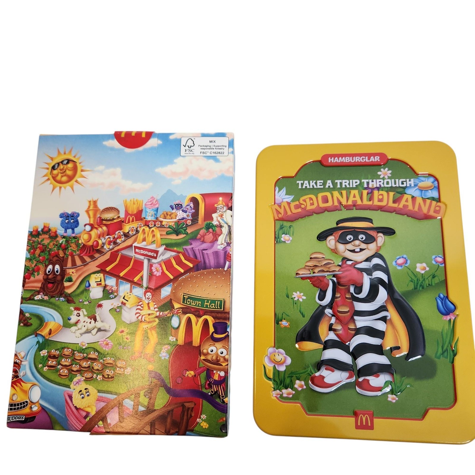 2025 McDonald\'s McDonaldland Hamburglar Collector Tin Box Set Stickers New