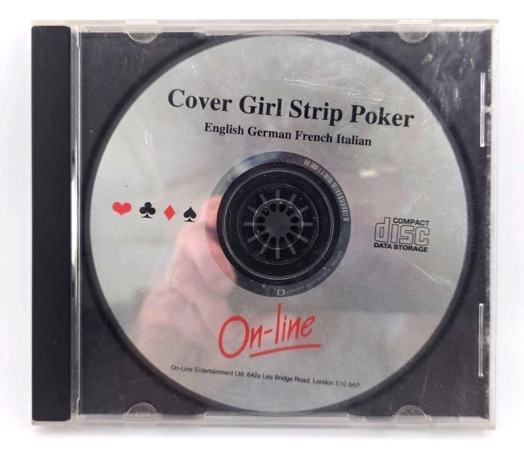 COVER GIRL STRIP POKER Commodore AMIGA CDTV Version CD32 by Online Vintage Retro
