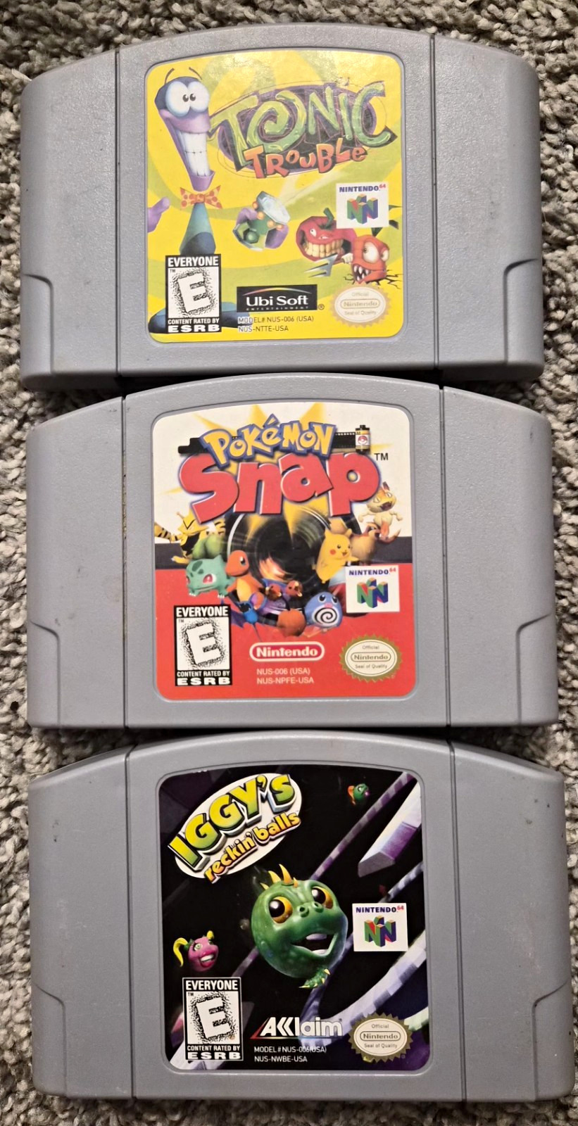 Nintendo 64 N64 Game Lot - Tonic Trouble, Pokemon Snap, Yoshi\'s Story + More