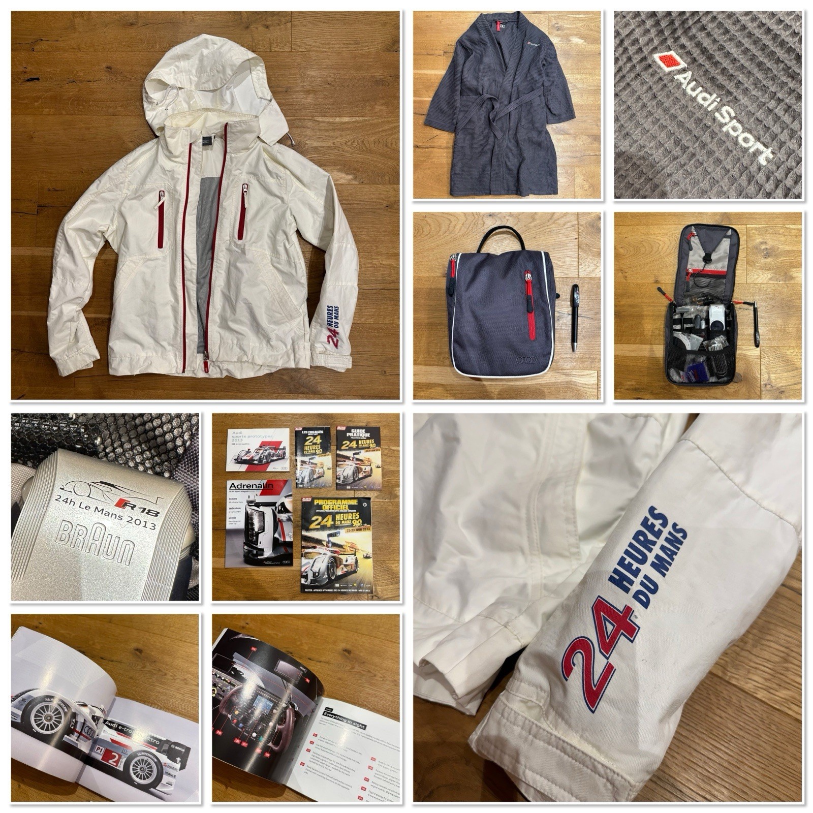 Audi Sport Le Mans 2013 VIP Set R18 Teamwear Jacket Bathrobe Accessories