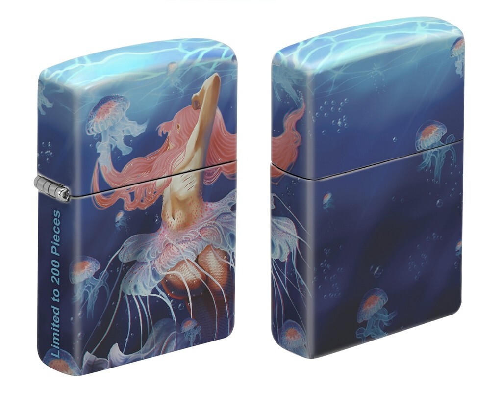 Zippo Jessica Prando MERMAID JELLYFISH 540 Wrap Limited Edition 2022 COY Lighter