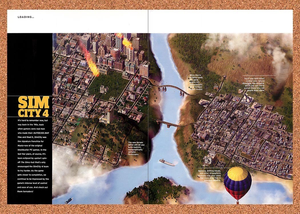 2002 Sim City 4 PC Original Advertisement / Retro Promo vr2