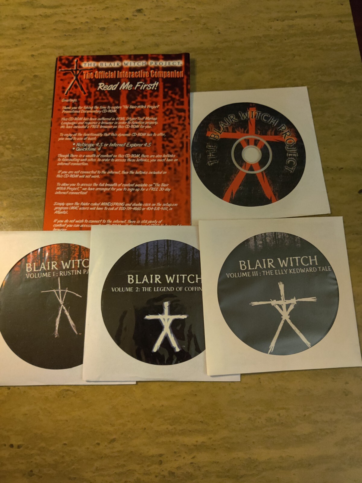 Blair Witch Project Bundle: Blair Witch Project & Vol. 1-3 (PC, 2000, NO BOX)