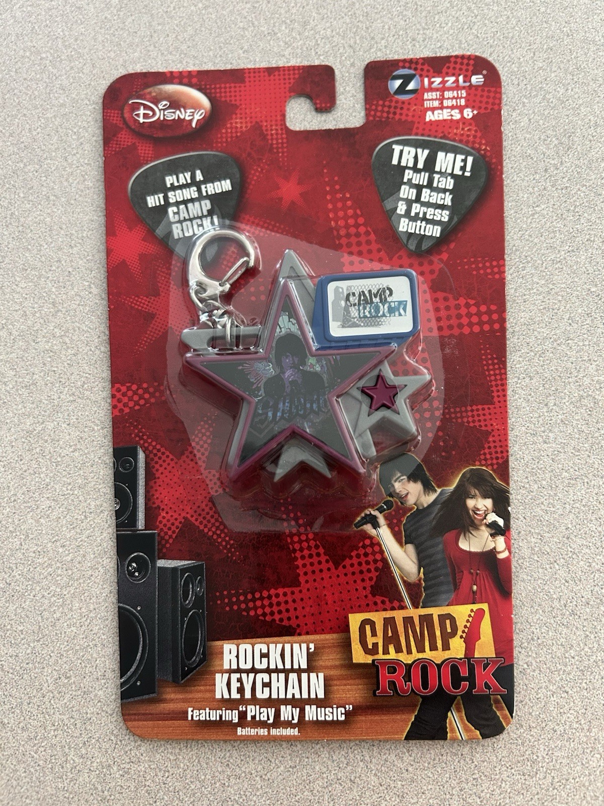 Camp Rock Rockin' Keychain Play My Music Disney