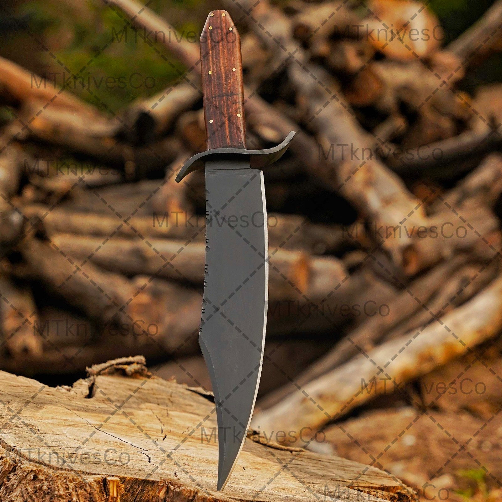 Juan Padillo Bowie Knife Replica Custom Handmade 5160 Spring Steel Fixed Blade
