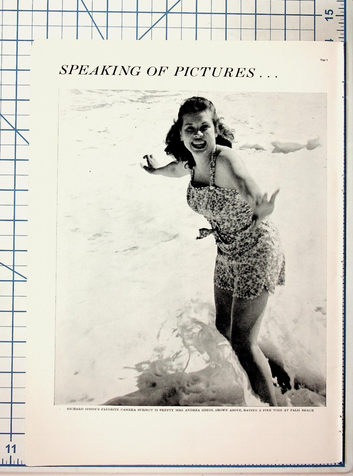 1940s Richard Simon & Andrea Simon Palm Beach Martha\'s Vineyard Magazine Feature