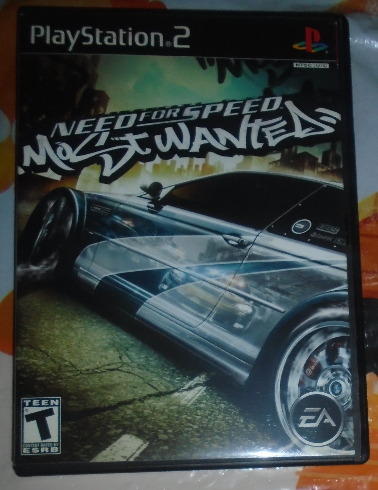 PS2 Need for Speed Most Wanted w/Artwork, Manual, Case, BLACK LABEL Ed. NO DISC